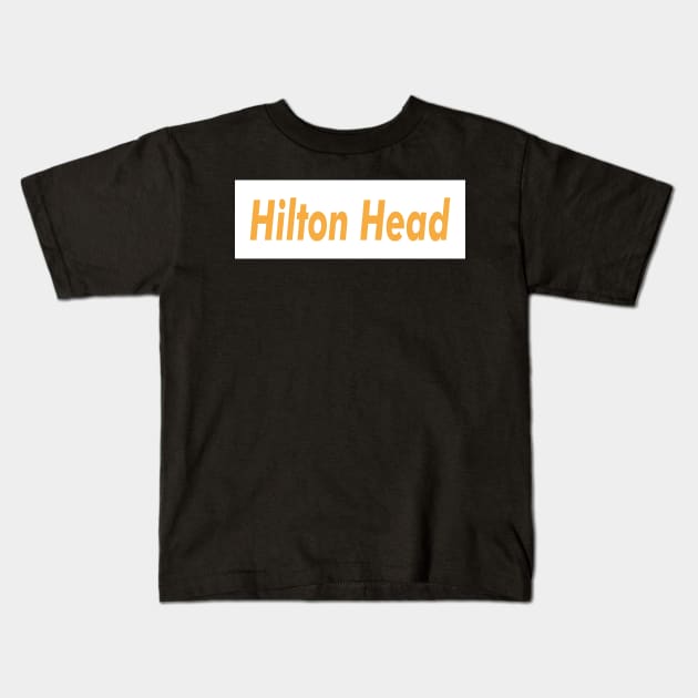 Hilton Head Meat Brown Kids T-Shirt by WE BOUGHT ZOO